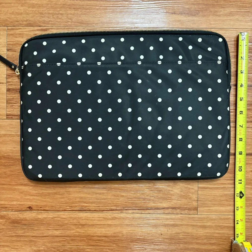Kate Spade Black and White Polka Dot Laptop Sleeve